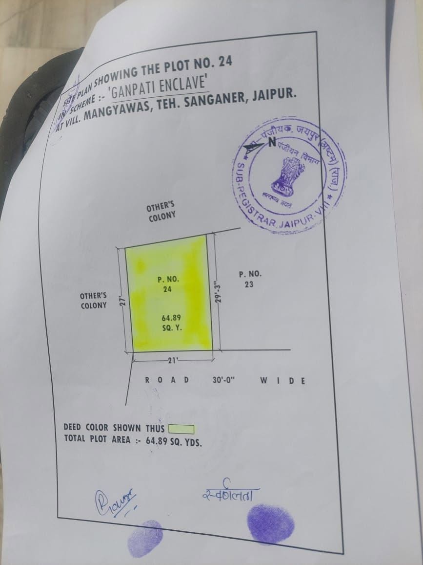 Residential JDA Approved Plot for Sale in Mangyawas Mansarovar-Mansarovar-Jaipur